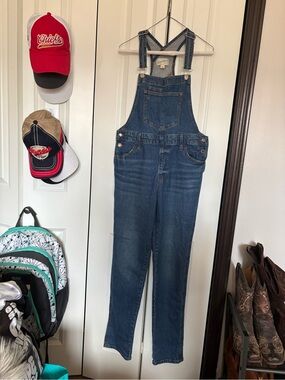 Universal Thread Women's Dark Blue Denim Overalls